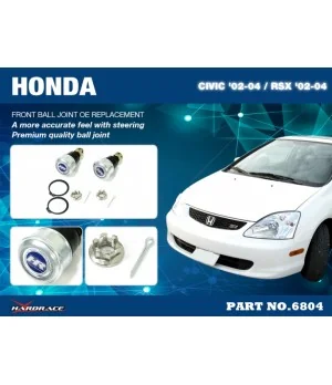 Hardrace 6804 Front Ball Joint Honda Civic, RSX - 