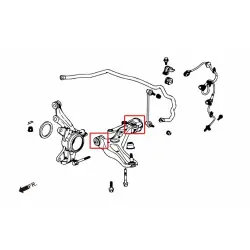 Boccola braccio inferiore anteriore Hardrace 6808 Honda Fit - 
