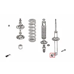 Boccola ammortizzatore posteriore Hardrace 6812 Honda Accord - 
