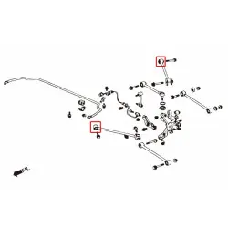 Boccola del braccio oscillante o anteriore posteriore Hardrace 6815 Honda Accord - 