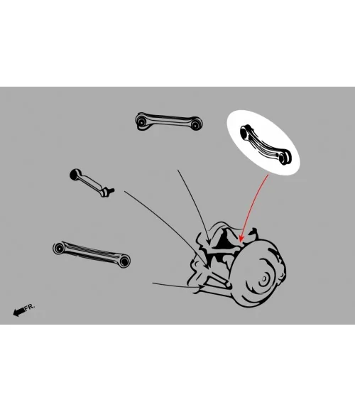 Kit di campanatura posteriore Hardrace 6819-R Mercedes-Benz Classe C, Classe E, Classe Slk/slc - 