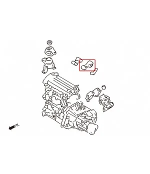 Hardrace 6821-R Harden Enging Mount Mazda 6 - 