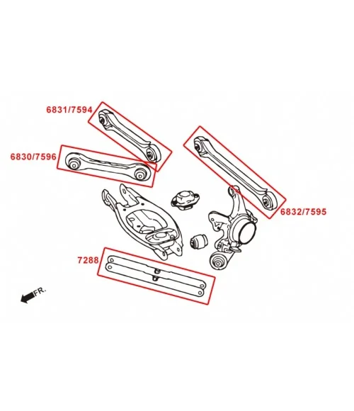 Hardrace 6831 Rear Camber Kit Bmw 1 Series, 3 Series - 