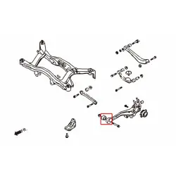 Boccola del braccio oscillante posteriore Hardrace 6841 Subaru Legacy/outback - 