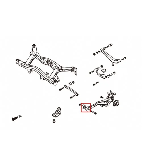 Hardrace 6841 Rear Trailing Arm Bushing Subaru Legacy/outback - 