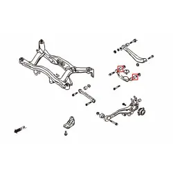 Boccola braccio superiore posteriore Hardrace 6843 Subaru Legacy/outback - 