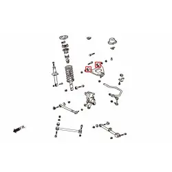 Hardrace 6847 Rear Upper Arm Bushing Toyota Mark ii - 