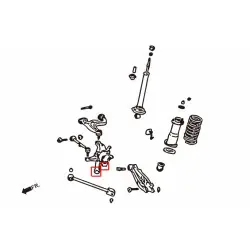 Hardrace 6858 Rear Knuckle Bushing Lexus, Toyota - 