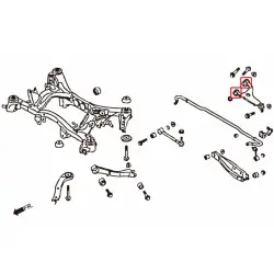 Boccola braccio superiore posteriore Hardrace 6877 Scion, Subaru, Toyota - 