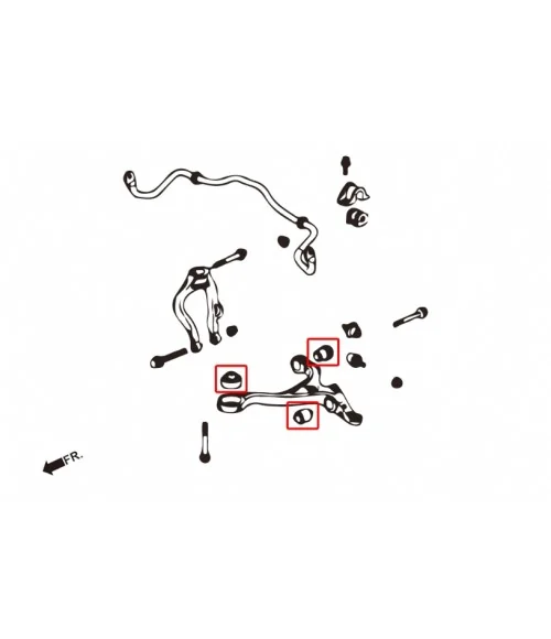 Boccola braccio inferiore anteriore Hardrace 6886 Honda. Odyssey jdm - 