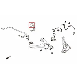 Boccola stabilizzatrice anteriore Hardrace 6906 Honda Civic - 