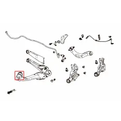 Hardrace 6926 Rear Trailing Arm Bushing Honda Civic, Stream - 