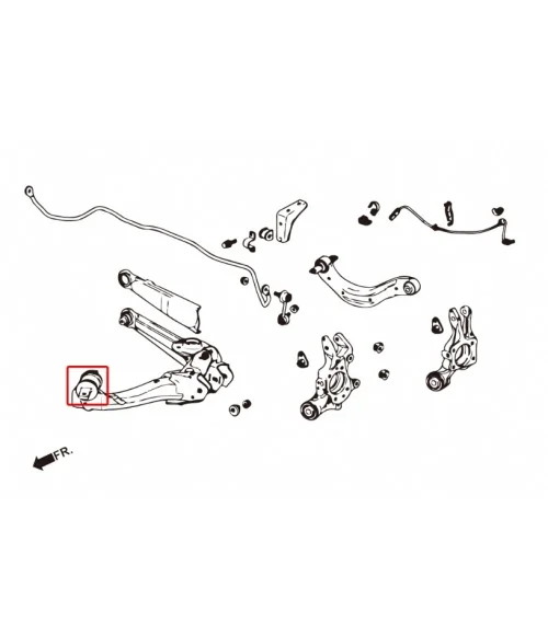 Hardrace 6926 Rear Trailing Arm Bushing Honda Civic, Stream - 