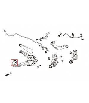 Hardrace 6926 Rear Trailing Arm Bushing Honda Civic, Stream - 
