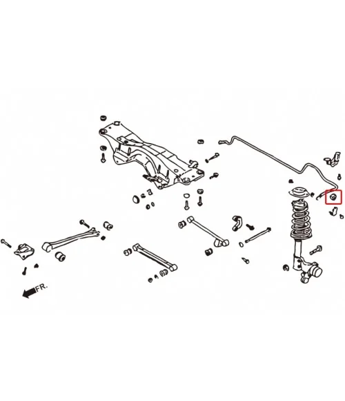 Boccola stabilizzatrice rinforzata Hardrace 6932 Subaru Forester, Impreza, Legacy/outback - 