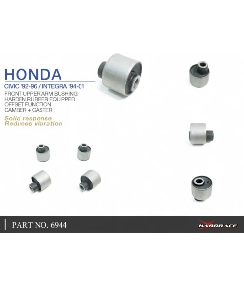 Hardrace 6944 Front Upper Arm Bushing Honda Civic, Crx, Integra - 