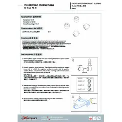 Boccola braccio superiore anteriore Hardrace 6944 Honda Civic, Crx, Integra - 