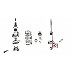 Boccola ammortizzatore posteriore Hardrace 6948F Honda Integra, RSX - 