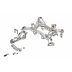 Boccola differenziale posteriore Hardrace 6954 per telaio ausiliario Subaru Impreza, Legacy/outback, XV - 