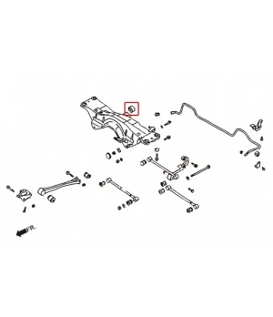 Hardrace 6955 Rear Differential To Sub-frame Bushing Subaru Forester, Impreza, Legacy/outback - 