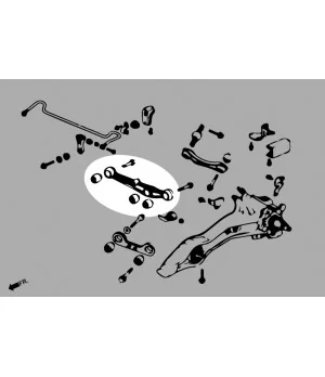 Hardrace 7103-BL Braccio inferiore posteriore Honda Civic, Integra - 