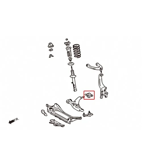 Boccola del braccio di controllo inferiore anteriore Hardrace 7105 Lexus, Toyota - 