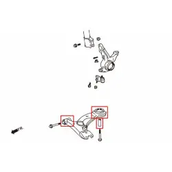 Boccola braccio inferiore anteriore Hardrace 7106 Toyota Corona - 