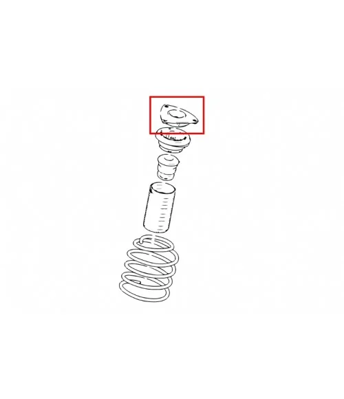 Supporto ammortizzatore anteriore rinforzato Hardrace 7110 Ford Focus, Mazda 3 - 