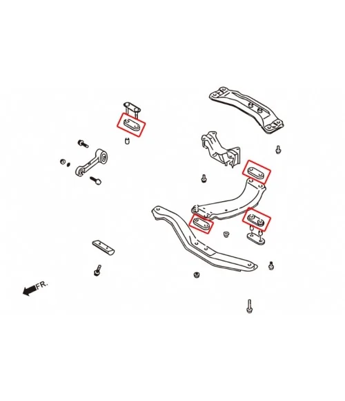 Boccola traversa trasmissione Hardrace 7124 Subaru - 
