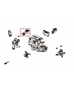 Hardrace 7152 Right Engine Mount Honda Civic - 