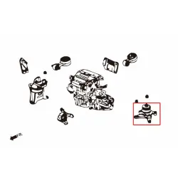 Hardrace 7156 Supporto motore sinistro Honda Civic - 
