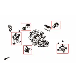 Hardrace 7160 Harden Engine Mount Honda Civic - 