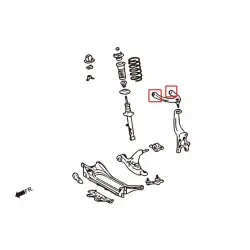 Boccola braccio superiore anteriore Hardrace 7161 Lexus, Toyota - 