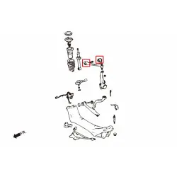 Boccola braccio superiore anteriore Hardrace 7162 Lexus GS, SC, Toyota Aristo - 