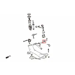 Boccola tirante anteriore Hardrace 7175 Lexus GS, SC, Toyota Aristo - 