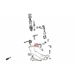 Hardrace 7176 Front Lower Arm Bushing Lexus GS, SC, Toyota Aristo - 