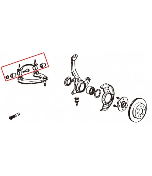 Hardrace 7180 Front Upper Arm Bushing Honda Civic, Integra - 