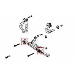 Boccola braccio inferiore anteriore Hardrace 7200 Honda Civic, CR-V - 