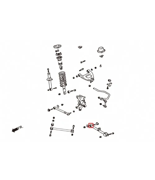 Hardrace 7221 Rear Lower Arm Bushing Toyota Mark ii - 