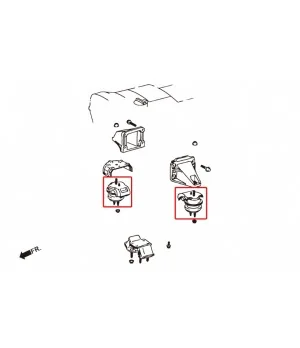 Hardrace 7226 Harden Engine Mount Toyota Mark ii - 