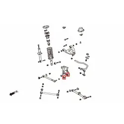 Hardrace 7227 Rear Knuckle Bushing Toyota Mark ii - 