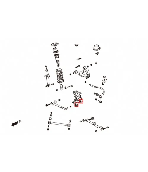 Hardrace 7227 Rear Knuckle Bushing Toyota Mark ii - 