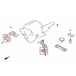 Hardrace 7228 Supporto motore indurito Nissan serie Z - 