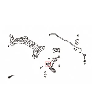 Hardrace 7232 Front Lower Arm Bushing Nissan Sentra - 