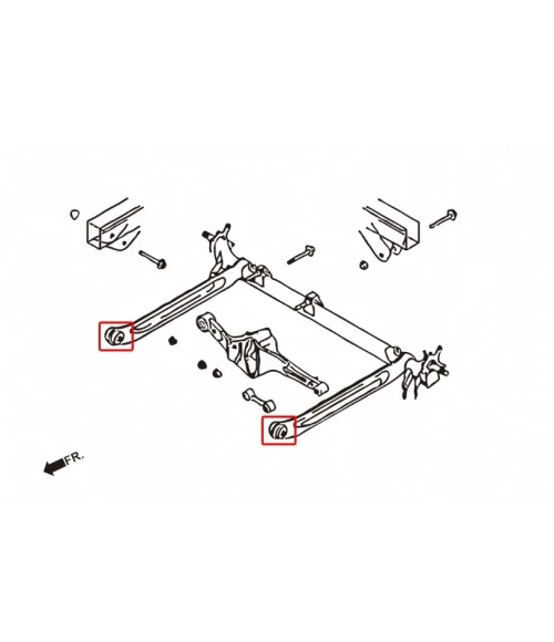 Hardrace 7233 Rear Beam Bushing Nissan Sentra - 