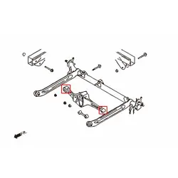 Boccola di collegamento laterale posteriore Hardrace 7234 Nissan Sentra - 