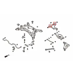 Boccola braccio superiore posteriore Hardrace 7246 Infiniti serie G, serie M, Nissan Skyline, serie Z - 