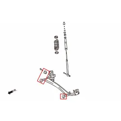 Boccola telaio posteriore Hardrace 7255 Toyota Yaris - 