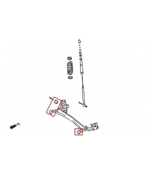 Hardrace 7255 Rear Frame Bushing Toyota Yaris - 