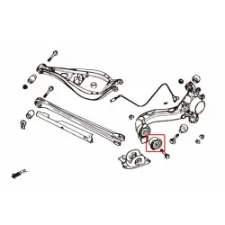 Boccola braccio oscillante posteriore Hardrace 7260 Bmw Serie 3, Z4 - 